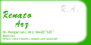 renato arz business card